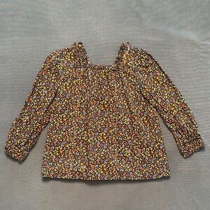 Crewcuts by J Crew Vibrant Floral Top size XS 4-5